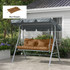 Set od 4 jastuka za vrtnu klupu 150 × 50 cm, smeđi