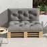 Set jastuka za sjedenje i naslon 120 × 80 × 12 cm, svijetlosivi