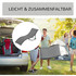 Set od 2 sklopive ležaljke za sunčanje, aluminijum, tamnosiva