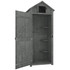 Vrtni ormar za alat 77 × 54,2 × 179 cm, siva i zelena