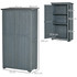 Vrtni ormar od jelovine s 3 police 87 × 46,5 × 160 cm, siva