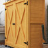 Vrtni ormar za alat s 2 vrata 110 × 55 × 117 cm, žuti