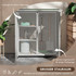 Vrtni ormar za alat s 2 vrata 110 × 55 × 117 cm, svijetlosiva