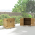 Vrtni ormar od drveta s dvokrilnim vratima 77,5 × 88 × 90 cm, prirodna boja