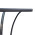Bistro stol od kaljenog stakla i metala 68,5 × 68,5 × 84 cm, crni
