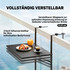 Balkonski stol na ogradu 62 × 60 × 85,5 cm, crni
