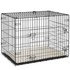 Transporter za pse sklopivi s 2 vrata 75 × 48,5 × 53 cm, crni