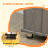 Transporter za pse s 2 vrata i zasunima 114 × 60 × 82 cm, siva