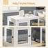 Transporter za pse s 2 vrata i mekanom podlogom 94 × 60 × 71,5 cm, bijeli