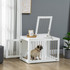 Transporter za pse s 2 vrata 80 × 50 × 56,5 cm, bijeli
