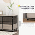 Transporter za pse s 3 vrata 100 × 60 × 68 cm, boja oraha i crna
