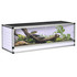 Terarij od aluminija s mrežom 120 × 40 × 40 cm, bijela, srebrna i crna