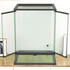 Terarijum od stakla 45 × 45 × 60 cm, s bravom na poklopcu, crni