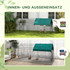 Ograda za male životinje s krovom, 4 vrata, 220 × 85 × 103 cm, zeleno-crna