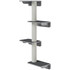 Zidna penjalica za mačke 137 cm s 4 platforme, svijetlosiva i bež