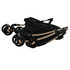 Kolica za pse 2 u 1 s transporterom do 10 kg, sklopiva, crna