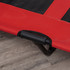 Sklopivi povišeni krevet za pse 122 × 92 × 23 cm, crveno-crni
