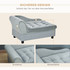 Sofa za pse i mačke s prostorom za odlaganje 76 × 45 × 43 cm, svijetlosiva