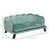 Sofa za pse do 25 kg s jastukom i drvenim nogarama, zelena