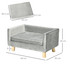 Krevet za pse u obliku sofe 64 × 45 × 36 cm, tamnosiva