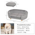 Krevet-sofa za pse i mačke 86 × 55 × 33 cm, svijetlosiva