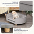Krevet-sofa za pse i mačke 86 × 55 × 33 cm, svijetlosiva