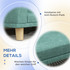 Krevet za pse u obliku sofe 98 × 67 × 25 cm, zeleni