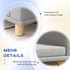 Sofa za velike pse do 30 kg, s jastukom 98 × 67 × 25 cm, siva