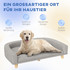Sofa za velike pse do 30 kg, s jastukom 98 × 67 × 25 cm, siva