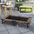 Podignuti sklopivi krevet za pse 107 × 61 × 20 cm, boja kafe