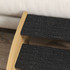 Stepenice za pse s 3 stepenika 38,5 × 38,5 × 30 cm, hrast i crna