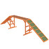 Agility rampa za pse, protuklizna, od drveta 335 × 55 × 60 cm, narandžasta