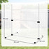 Agility set za pse s 4 prepone podesive visine i torbom, bijeli