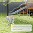 Agility set za pse s 4 prepone podesive visine i torbom, bijeli