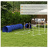 Agility set za pse sa 2 tunela, 2 prepone i obručem, plavi