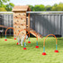 Agility set za pse s 4 podesiva vrata i torbom za nošenje, plavo-narandžasti