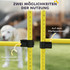 Agility set za pse s 4 prepone i torbom za nošenje, žuto-narandžasti
