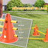 Agility set za pse s 3 prepreke i 6 čunjeva, narandžasti