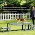 Agility set za pse od 3 dijela: most, platforma i stepenice, siva