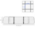 Zaštitna rešetka za pse u automobil 91–145 × 30 cm, crna