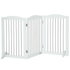 Sklopiva ograda za pse s 3 elementa 154 × 30 × 80 cm, bijela