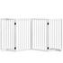 Sklopiva ograda za pse s 4 panela 206 × 35,5 × 76 cm, bijela