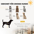 Ograda za pse sa 6 panela 136 × 68 × 100 cm, crna