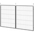Set od 2 dodatna panela za ogradu za štenad 80 × 100 cm, crna