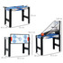 Stol za igru 5 u 1 s biljarom i stolnim tenisom 91 × 45,5 × 76 cm, plavo-crni