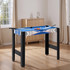 Stol za igru 5 u 1 s biljarom i stolnim tenisom 91 × 45,5 × 76 cm, plavo-crni