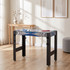 Stol za igru 5 u 1 s biljarom i stolnim tenisom 91 × 45,5 × 76 cm, plavo-crni