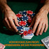 Poker set u koferu s 400 žetona, 2 špila karata i podlogom, sivi