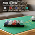 Poker set s 300 žetona, kartama i koferom, za 8 igrača, srebrni