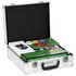 Poker set s 500 čipova, kartama, kockicama i koferom za 10 igrača, srebrni